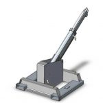 Forklift jib kraniga o'rnatilgan dastgohli mahkamlangan vagon